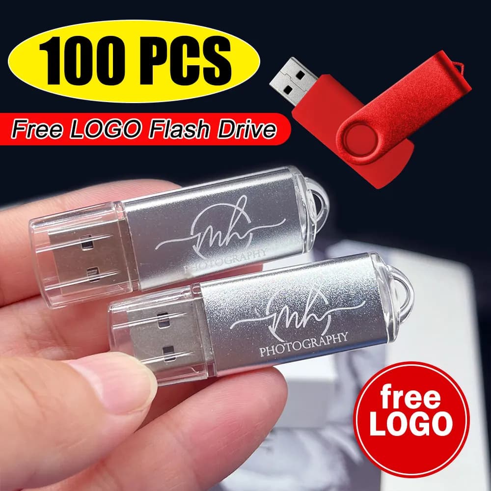 100 pz/lotto Chiavetta USB 2.0 con Logo Personalizzato Gratuito, Prezzo all'Ingrosso, 1GB 4GB 128MB, Memory Stick per Regali Fotografici