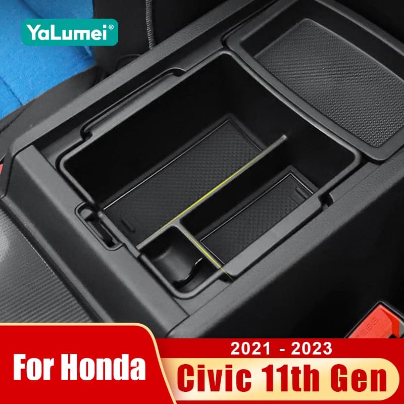 For Honda Civic 11th Gen 2021 2022 2023 Car Central Armrest Box Storage Organizer Container Tray Case Accessories