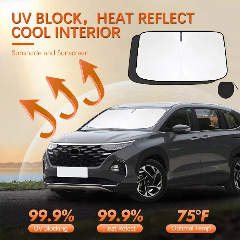 For Hyundai Custo Car Sun Viso Front Window Windshield Sunshade Heat Insulation Summer Sun UV Protection Auto Accessories