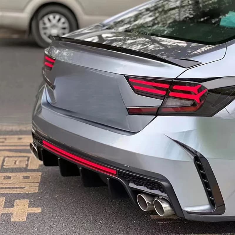 High Quality Plastic Rear Diffuser Lip Body Parts Fit Accord Auto Refit Accessories