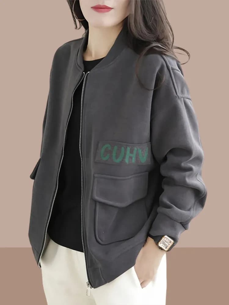 Korean Style Sweater Cardigan Short Jacket Women's Fashion Versatile Spring Autumn New Popular Jacket Top Straight Hem Design