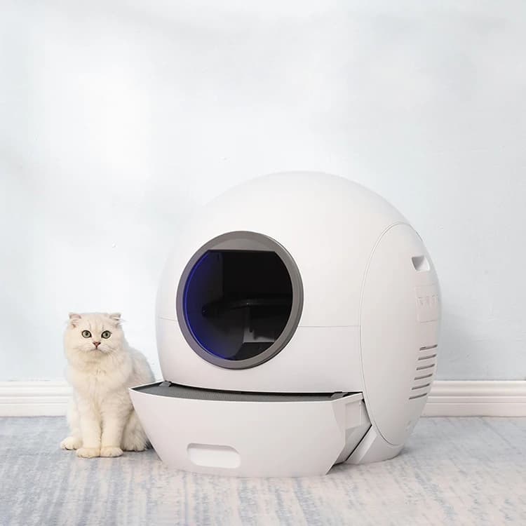 Lettiera per gatti automatica intelligente, induzione di sicurezza a infrarossi, sterilizzazione UV, vasino per gatti con controllo intelligente con APP