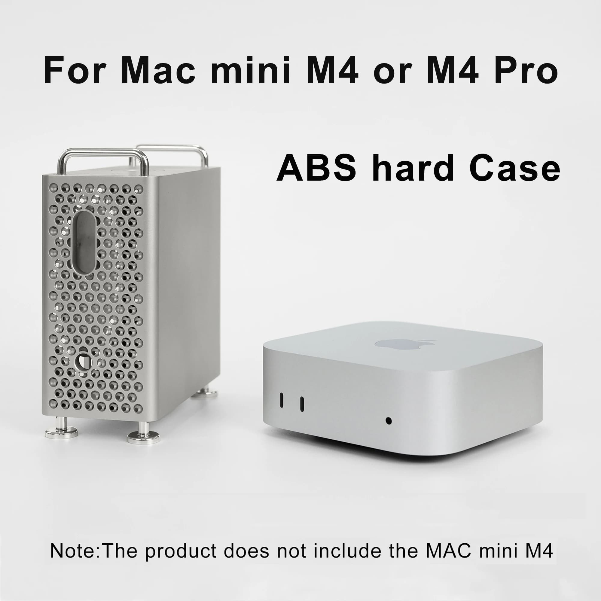 Portable Protective Bag for Apple Mac Mini M4 Pro 2024 Shockproof Storage ABS Hard Cover Anti-Scratch Protective Case For Mac