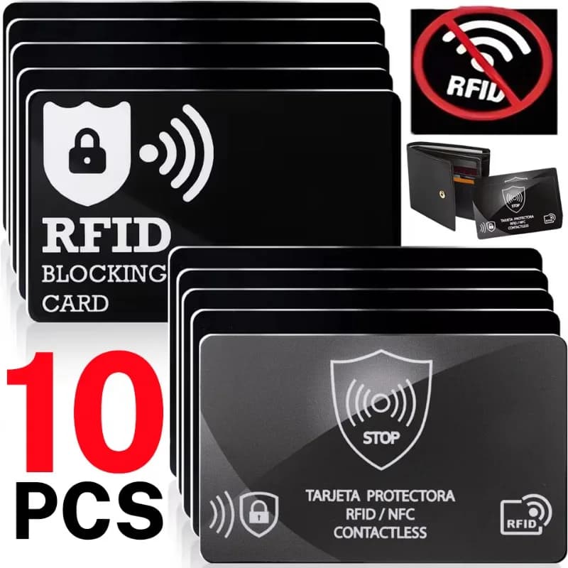 10/5/1 Pezzi Carte Blocca RFID NFC per Protezione Carte di Credito/Debito Contactless, Protezione ID e ATM per Portafogli, Borse e Telefoni
