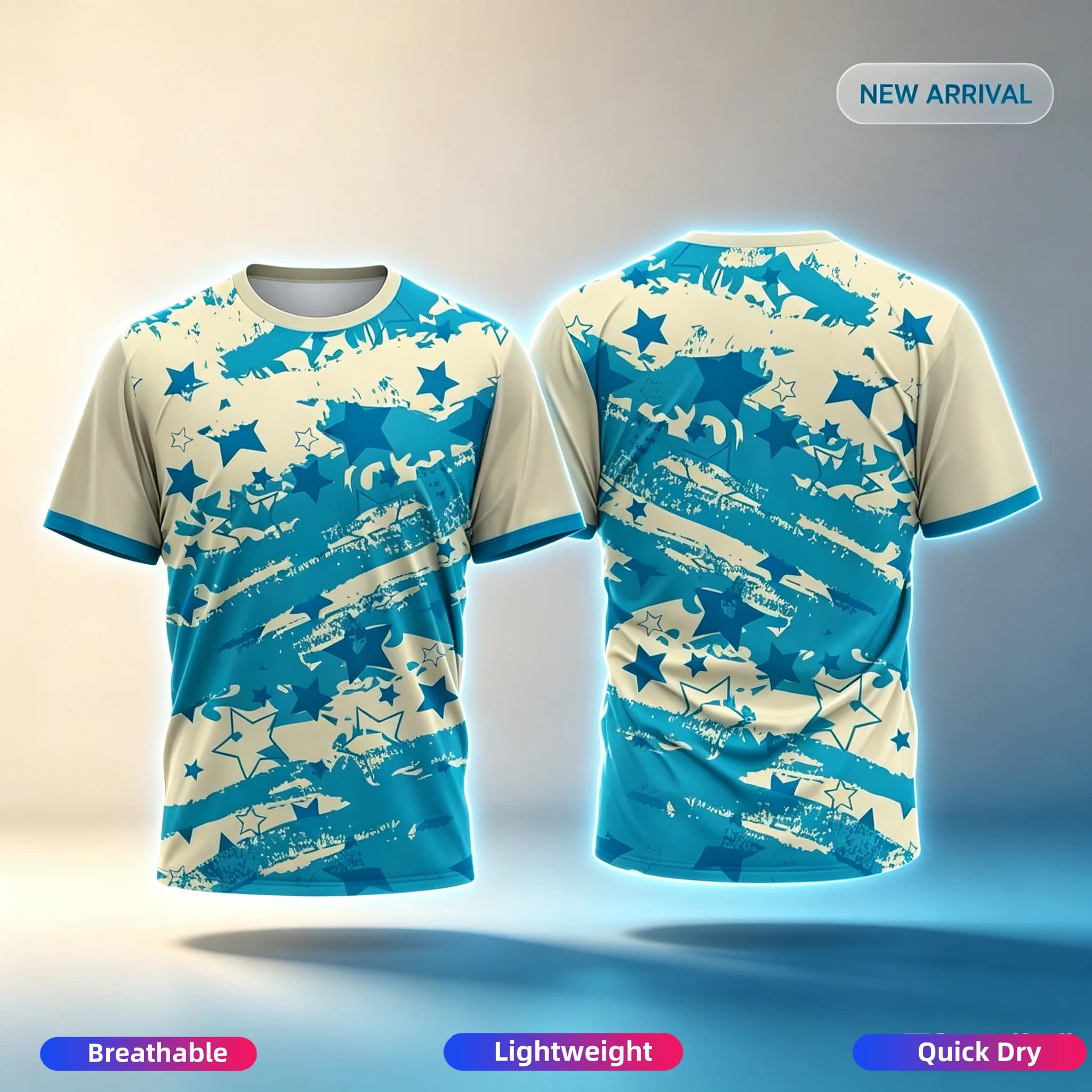 2026 Men's T-Shirts Crew Neck Short Sleeve Colourful Print Tennis Running T-Shirt Casual Comforts Outdoor Sportswear Tops