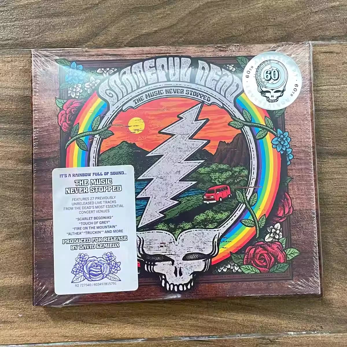 Rock Psichedelico and Rock Classico album, Grateful Dead music CD, La Musica Non Si È Mai Arrest, Set of 3 CDs, Soundtracks Collection for Cosplay, Gift Pack