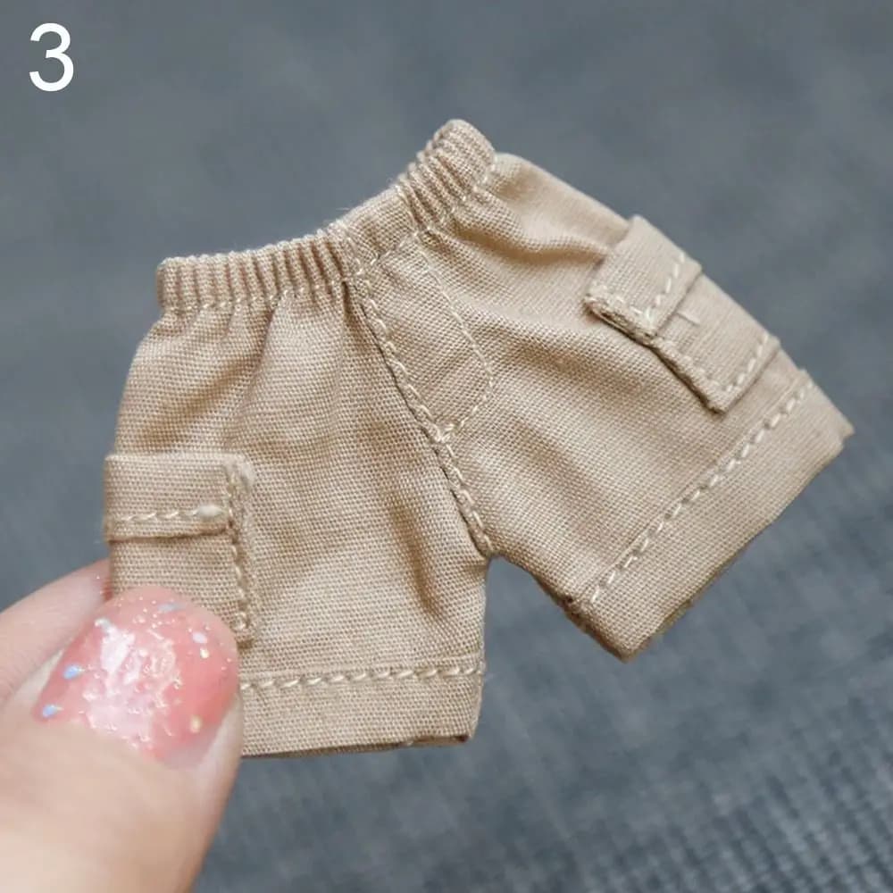 Accessori per Bambole 1/11OB11, Abbigliamento, Pantaloncini in Jeans, Pantaloncini con Tasche per Bambole