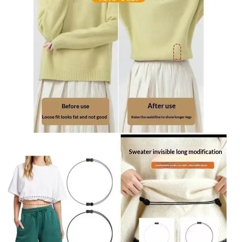 Shirt Belt Adjustable Shirt Lock Undergarment Belt Anti Tieback For Men And Women Keeping Shirt Tucked In Band