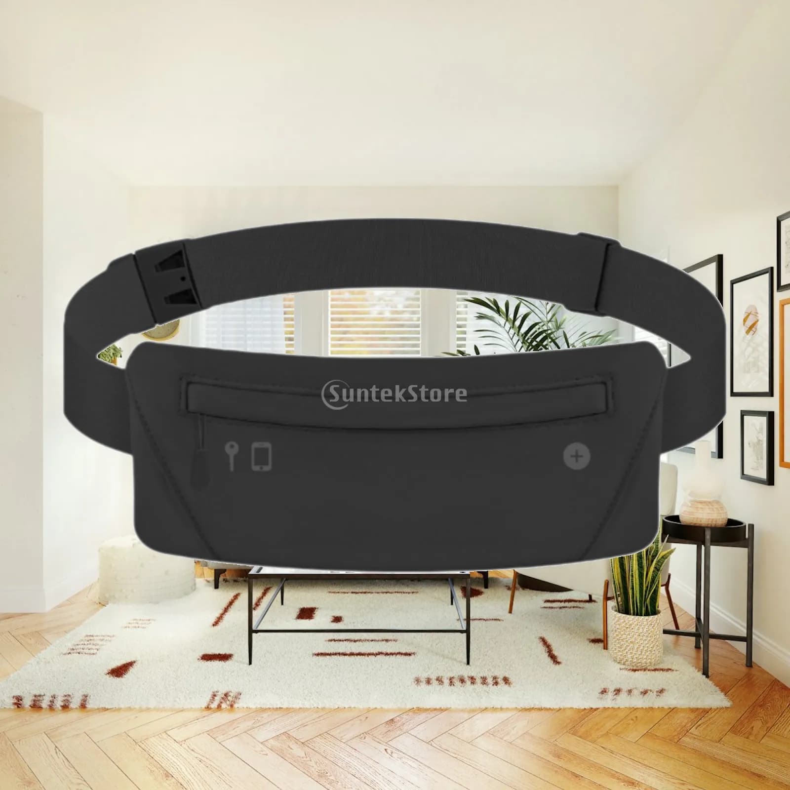 Passel fanny Pack Wall bag Bag cable hole adjustable belt waist bag Exercise