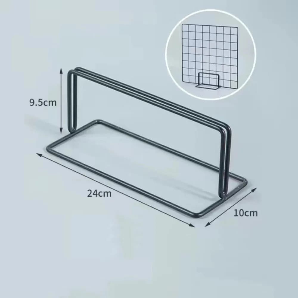 Espositore Moderno a Griglia con Base in Metallo, Supporto da Tavolo, Scaffale Portaoggetti a Griglia, Espositore per Foto e Arte