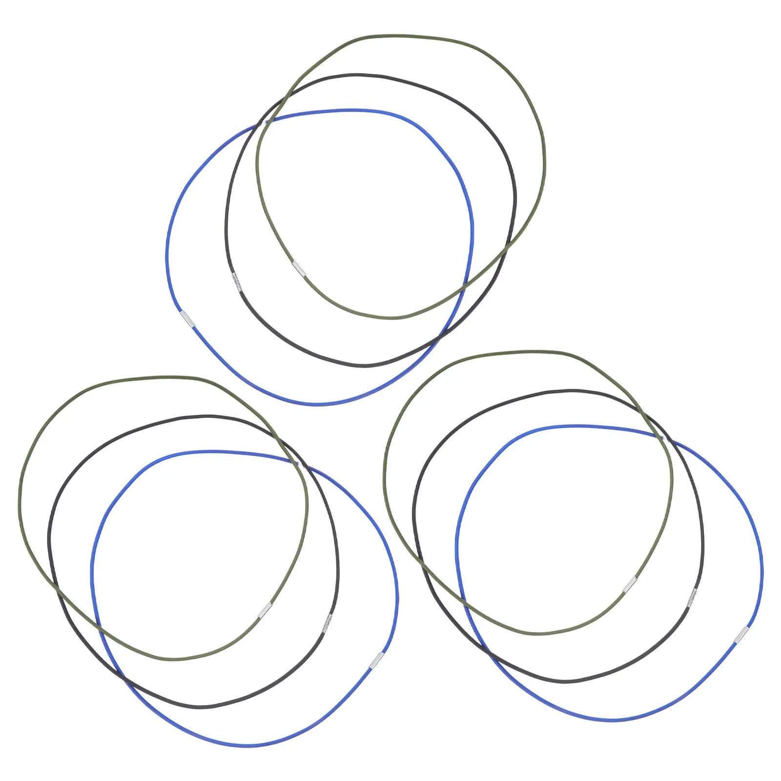 Set di 9 Elastici per Sacchi della Spazzatura, Cinghie in Gomma per Contenitori di Rifiuti, per Cucina, Ufficio, Esterni, Bidoni per Riciclaggio