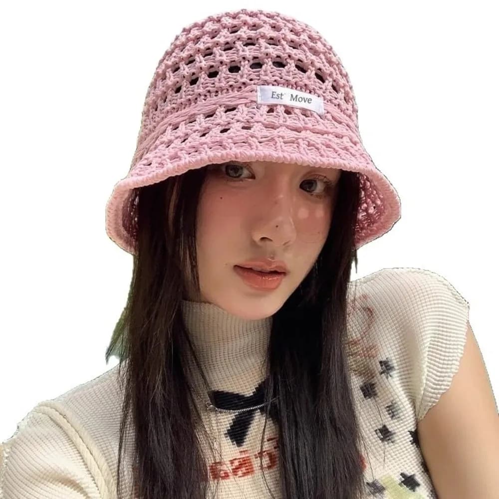 Nuovo Cappello da Sole Traspirante con Visiera in Paglia, Cappello a Secchiello per Viaggi