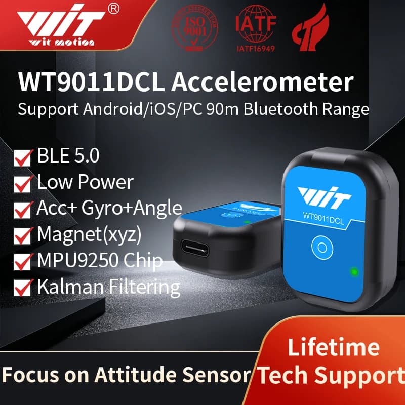 Sensore accelerometro Bluetooth 5.0 portata 50 m WT9011DCL Giroscopio Sensore angolare Bussola elettronica Magnetometro Inclinometro
