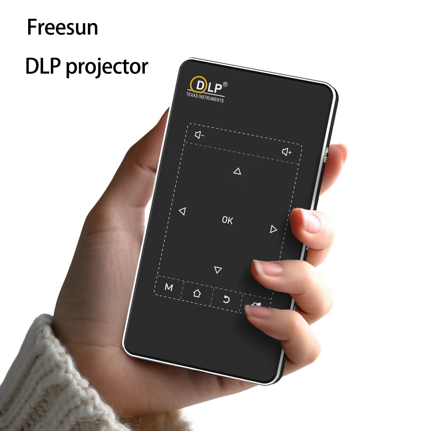 Proiettore DLP a fuoco ultra corto Mini proiettore da esterno portatile 4K HD 3D per la casa con batteria