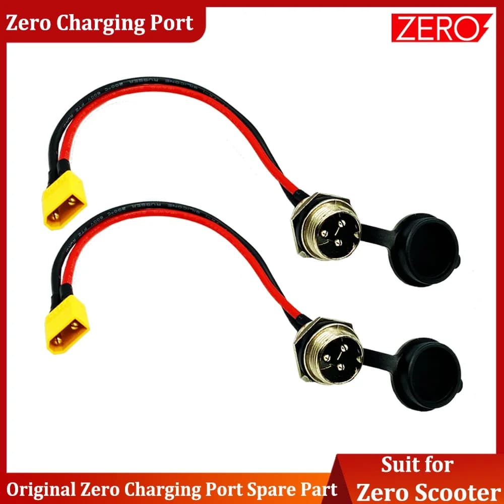 Accessori Originali ZERO, Porta di Ricarica Universale a 3 Pin per Monopattini Elettrici ZERO 8 9 10 8X 10X 11X