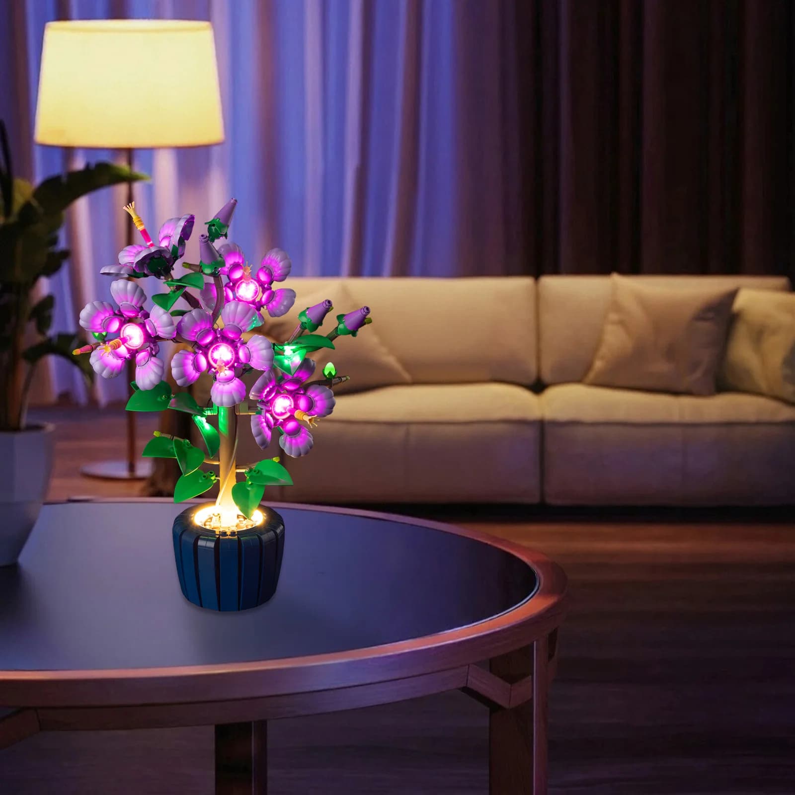 Set di illuminazione a LED adatto per LEGO Hibiscus 10372 Building Blocks Lampada fai da te Giocattoli (Not includere mattoni modello)