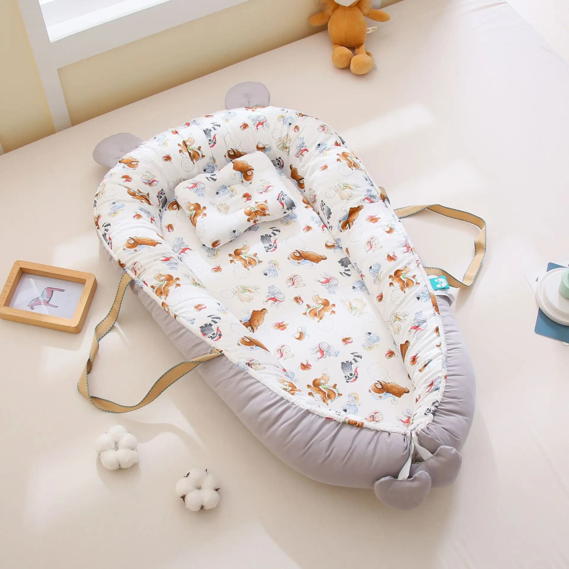 Baby crib carry bag, portable co-sleeper for newborns, baby nest for soothing sleep, portable baby crib,children's bed
