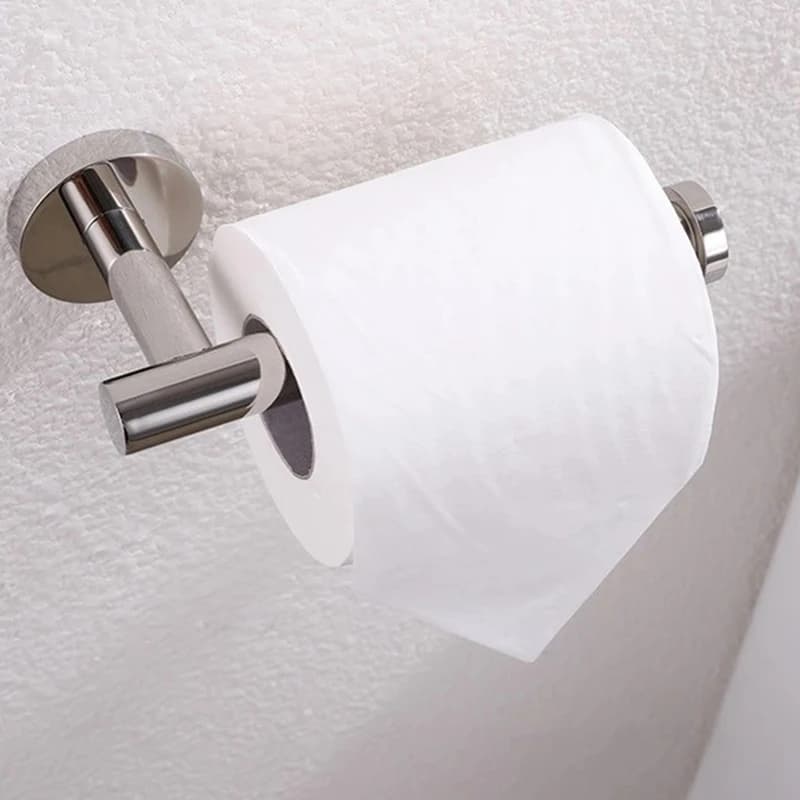Portarotolo per Carta Igienica in Acciaio Inox 304 Nero