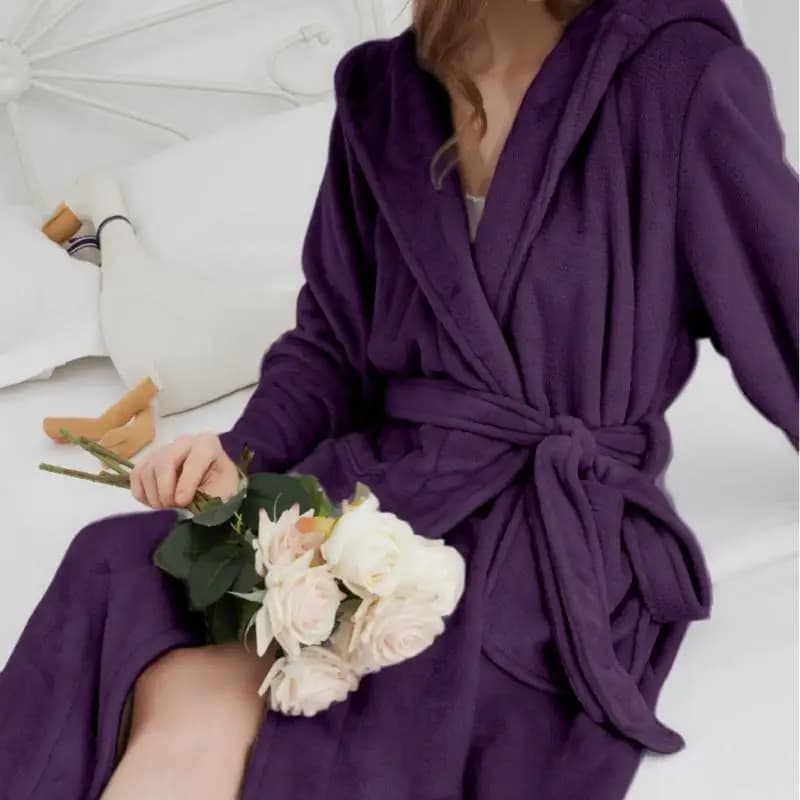 Abito in flanella spessa Abito da notte caldo Abbigliamento da casa Pigiama Autunno e inverno Kimono Accappatoio Intimo Lingerie Pigiama da casa