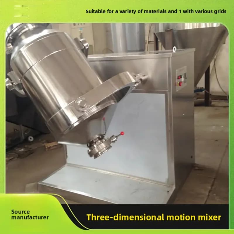 China Machine Chemistry Powder Mixer Powder 3d Granule Mixer Blender Mixer Powder For flour Additive Grasses
