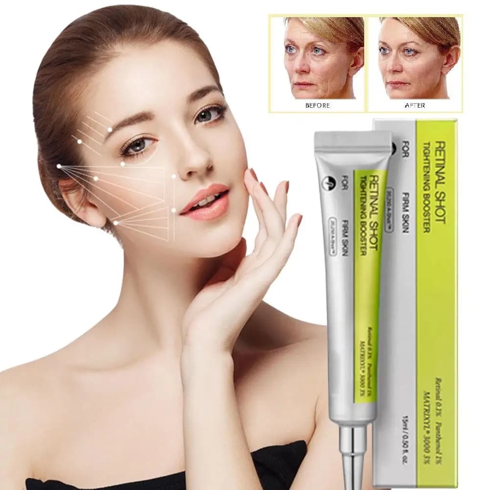 Retinolo Shot Crema per gli occhi Levigante Rughe Dissolvenza Linee sottili Pelle delicata Schiarente Crema idratante per i pori degli occhi