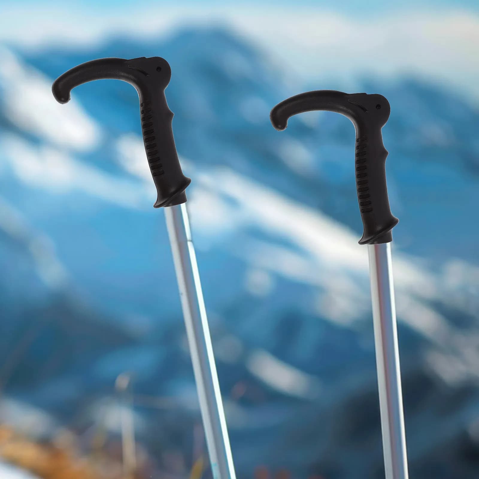 2 Pieces Manici di Ricambio per Bastoni di Trekking, Lights in Plastic T-shaped, Hiking Accessories