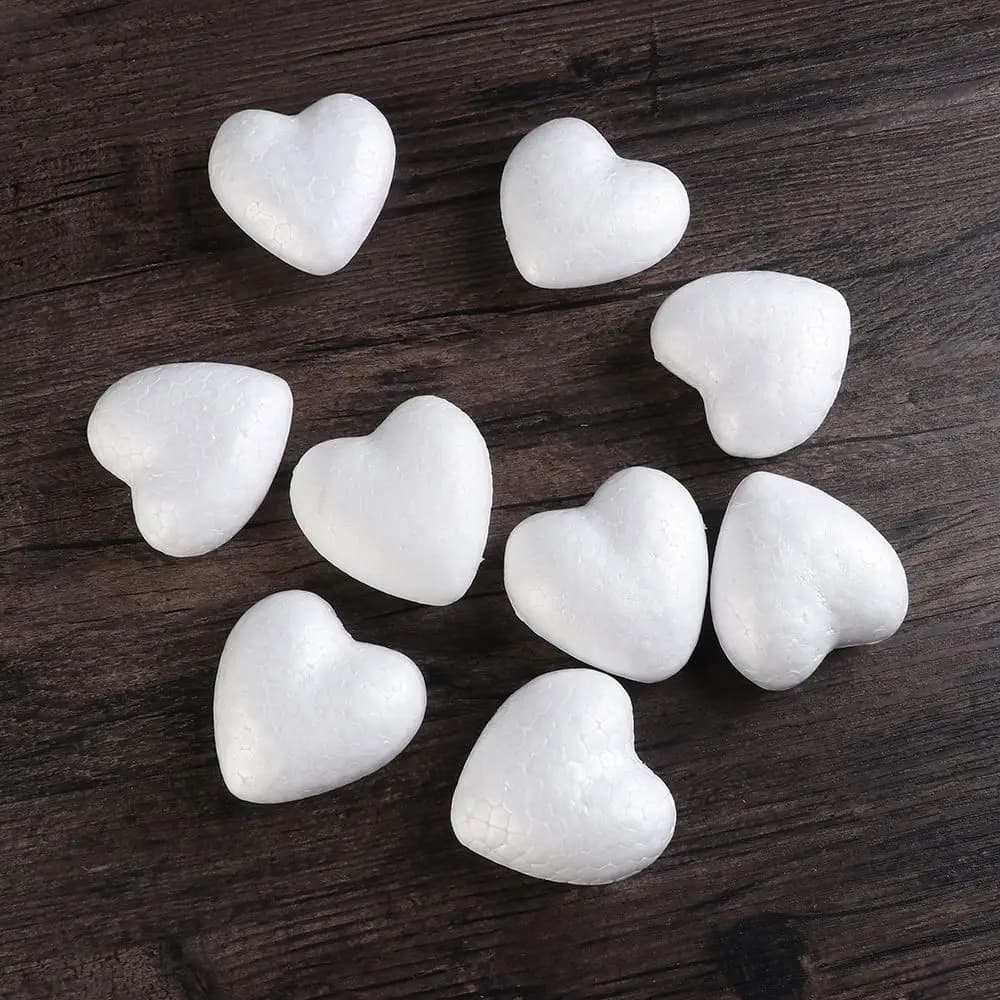 New Heart Foam mold White Craft Balls Styrofoam modeling polistirolo Wedding Decor fai da te Ball Party Decoration 6/8.5/10/15cm