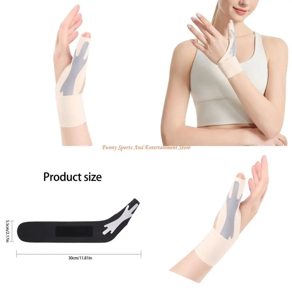 C4DE Compressioni Avvolgimento del polso Stabilizzatori Protezione sportiva per prevenzione degli infortuni pollice