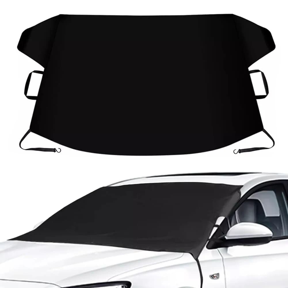 190 x 107 cm Nero Universale Auto SUV Van MPV Parabrezza Parabrezza Ghiaccio Copertura di Neve Parasole Polvere Protezione Esterna