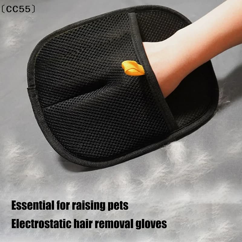 maveraCC55 VauasPet Guanti per depilazione elettrostatica Guanti per toelettatura animali domestici a doppia faccia Spazzola bidirezionale Artefatto per capelli appiccicosi