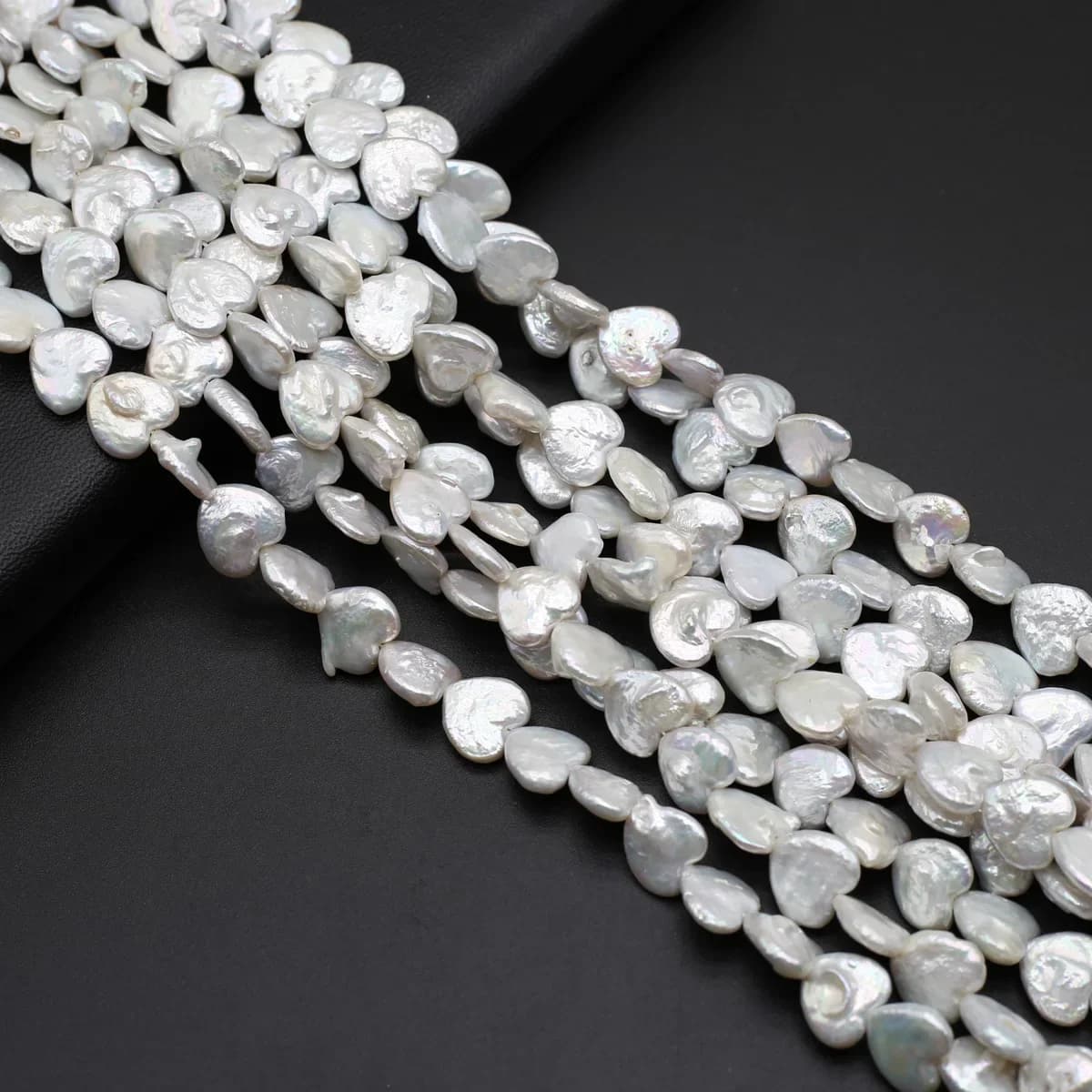 Perle d'acqua dolce naturali perline cuore di pesca perline distanziatrici allentate per gioielli che fanno accessori per collana braccialetto di moda fai da te