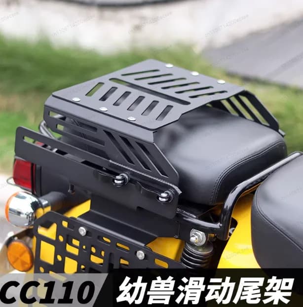Adatto per Modifica Moto CC110, Portapacchi Posteriore Scorrevole, Accessori per Portapacchi