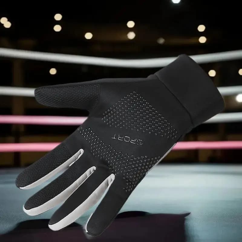 **1 paio di guanti sportivi unisex per ciclismo all'aperto, touchscreen, impermeabili, antiscivolo, caldi, per sport invernali**
