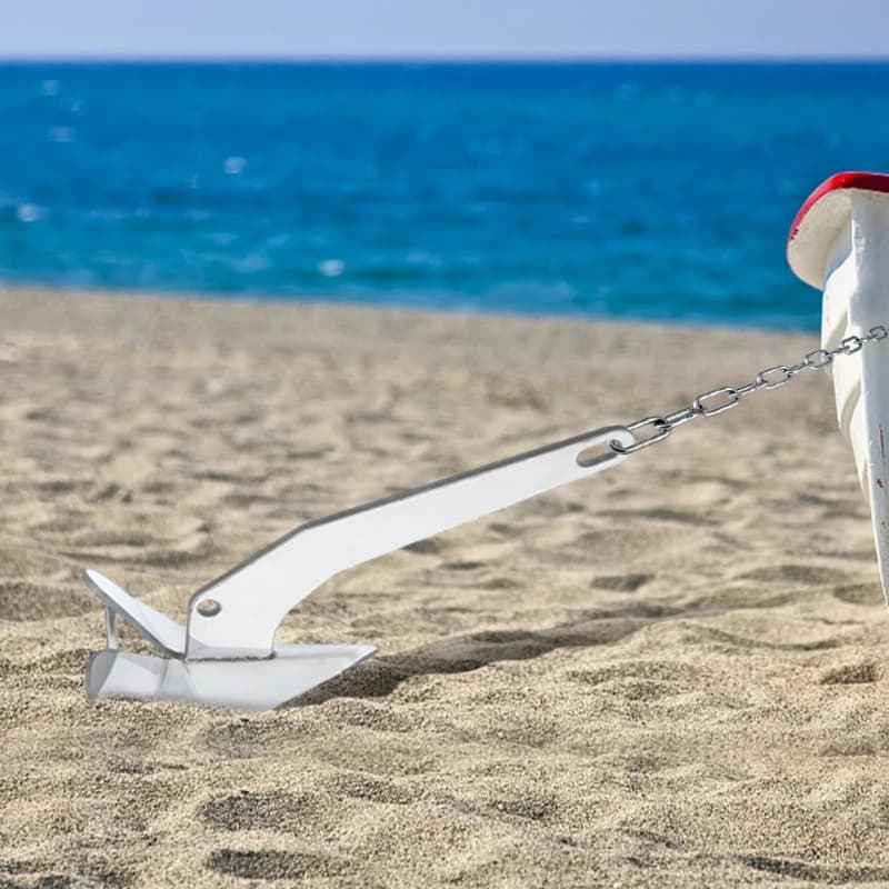 11lb/17lb/22 lbs Triangle Boat Anchor, 316 Stainless Steel Delta-Style Anchor, Heavy Duty Wing Style Triangular Anchor