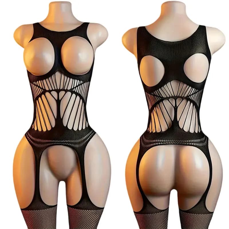 Lace Bundle Toy Women's Underwear Full Transparent Crotchless Body Stockings Bold Clothing Desire Call Restraint Suit Adult Toys