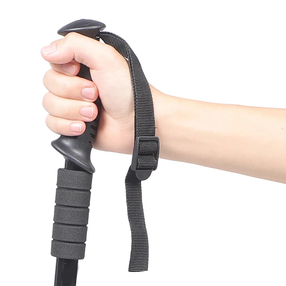 4 adjustable wrist straps for ski poles, spare straps for trekking poles, for skiing, hiking and snowboarding