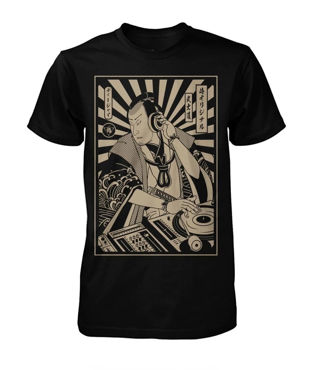 Dj Samurai Cool Black Tshirt uomo T Shirt moda maschile Trend top Hombre estate XS-4XL Tees Harajuku camicie Roupas Masculinas