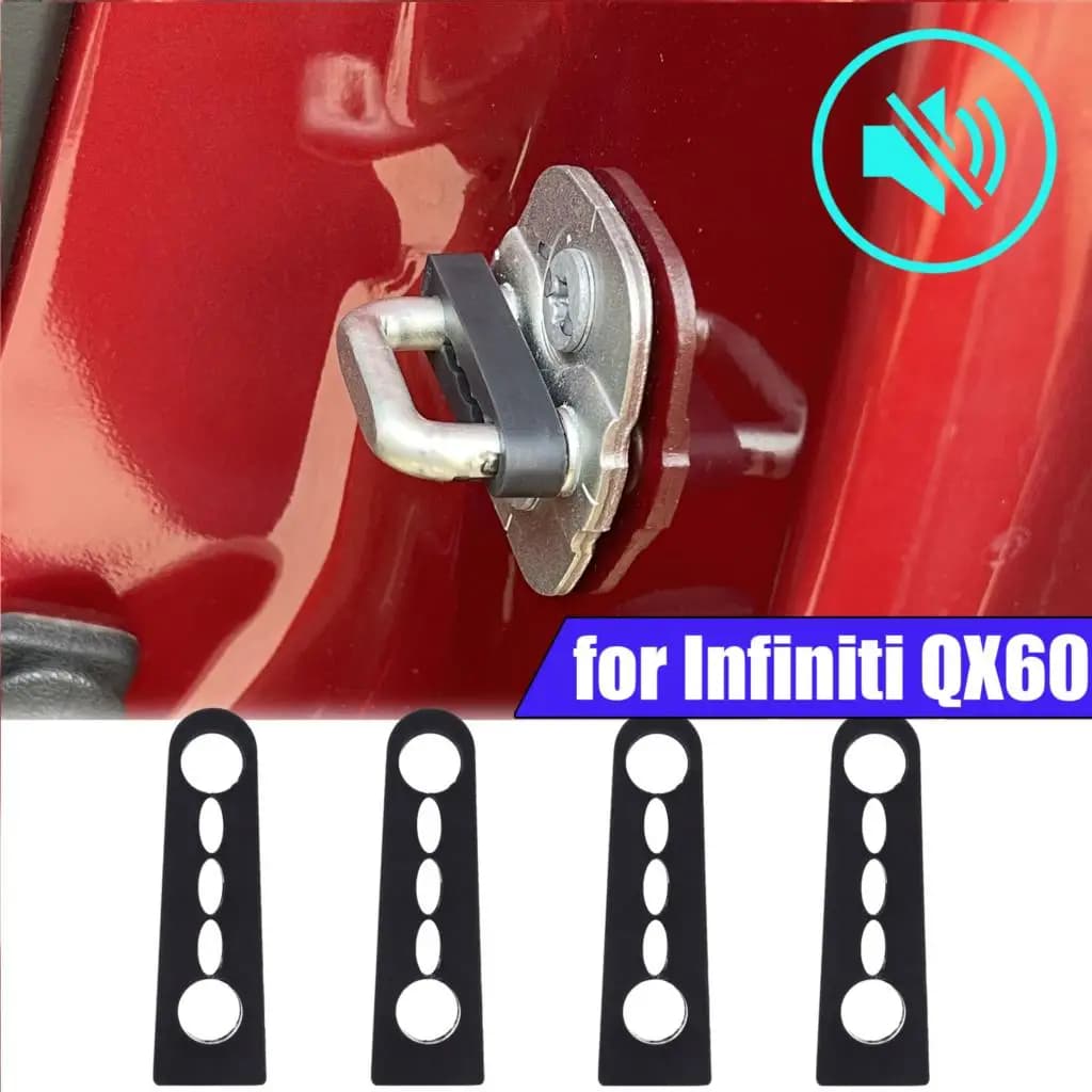 Serranda tampone serratura porta per Infiniti QX60 2013-2020 Isolamento insonorizzato Silenzioso Sordo Creaking Rumore Guarnizione Tappo Deadener