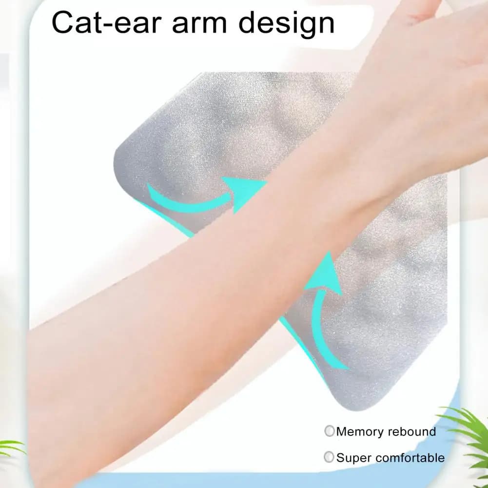 Tappetino per Mouse ergonomico supporto per il polso in Memory Foam tappetino per Mouse con Design ergonomico per alleviare lo Stress Comfort Wear per l'ufficio