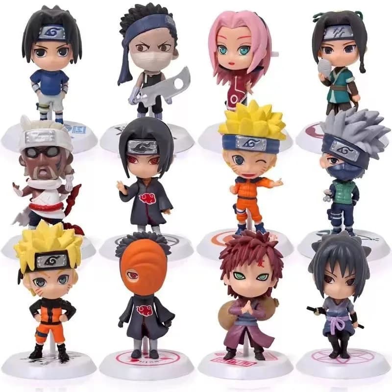Collezione di Statuette Naruto Shippuden: Hinata, Kakashi, Gaara, Itachi, Sakura, Ornamenti Anime per Auto, Scrivania, Giocattoli per Bambini, Regalo