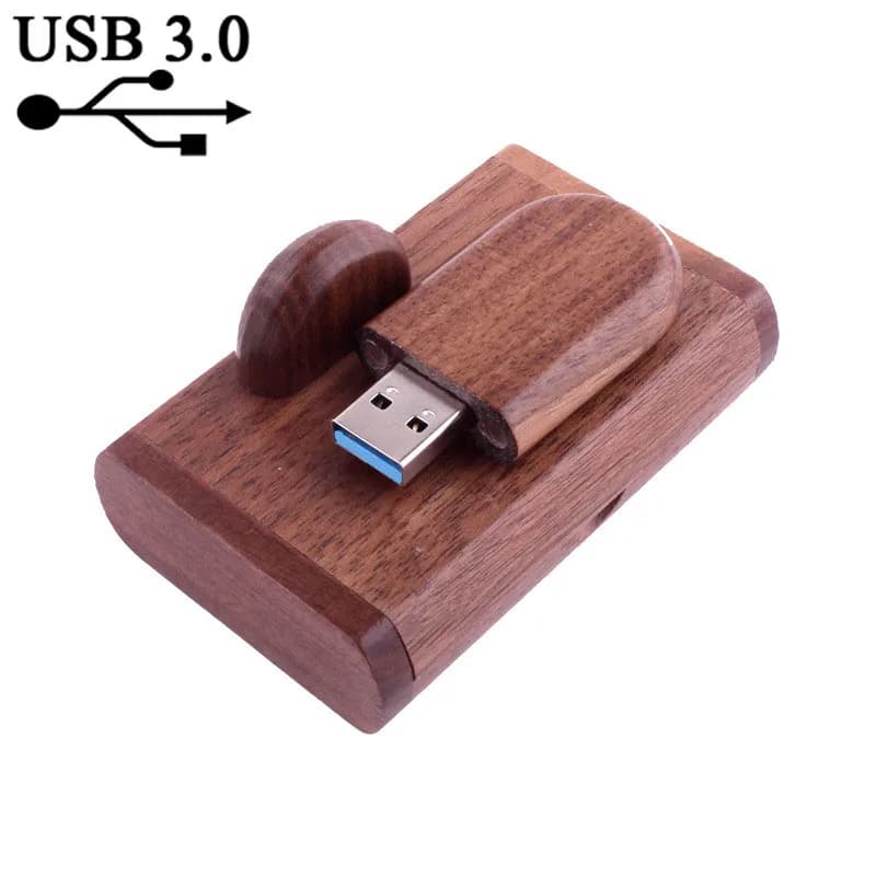 USB 3.0 USB in legno + scatola Chiavetta USB con LOGO personale da 8 GB 16 GB 32 GB Chiavetta USB pendrive Chiavetta di memoria