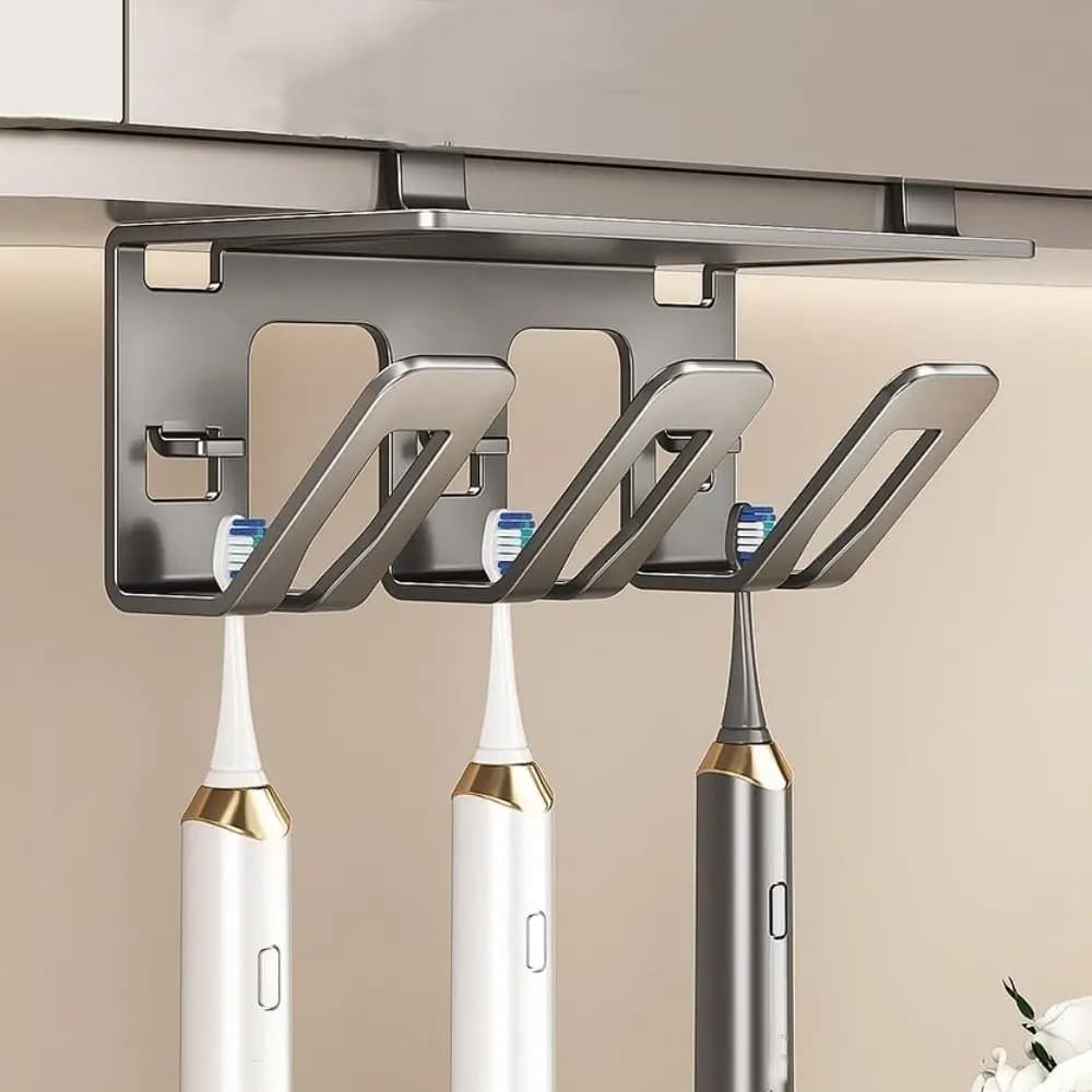 Carbon Steel Electric Brush Holder, Non Perforated, Removable, Space Saving, Wall