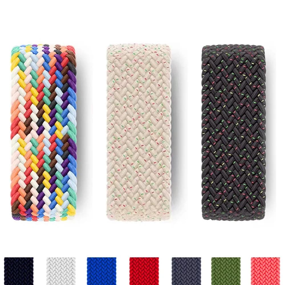 1:1 woven single ring for watch strap 10 42/46mm 44/45mm 38/40/41mm iwatch 9876543 Ultra 2 band 49mm
