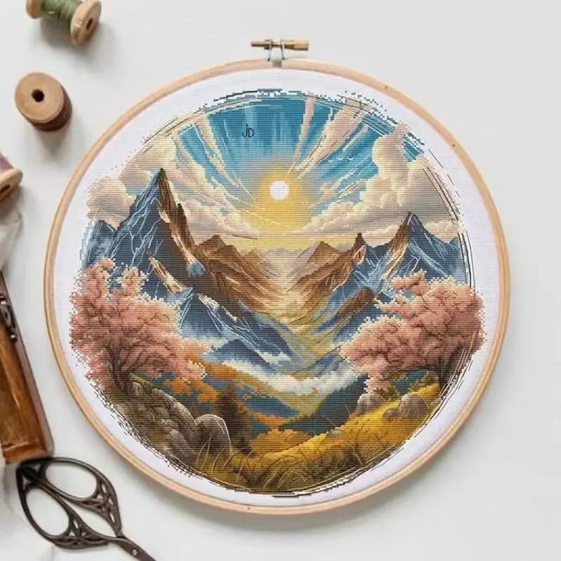 16028A Cross Stitch ONLY FLOSS NO FABRIC NOT Cross-stitch Kit Embroidery Needlework WITHOUT Fabric Homfun Painting Crossing