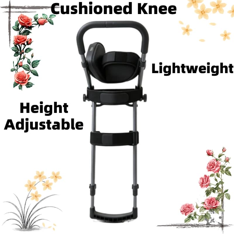 Single Leg Foot Support Walker Non Weight Bearing Ankle Injury Aid for Sprain Fracture Post Surgery Walking Recovery