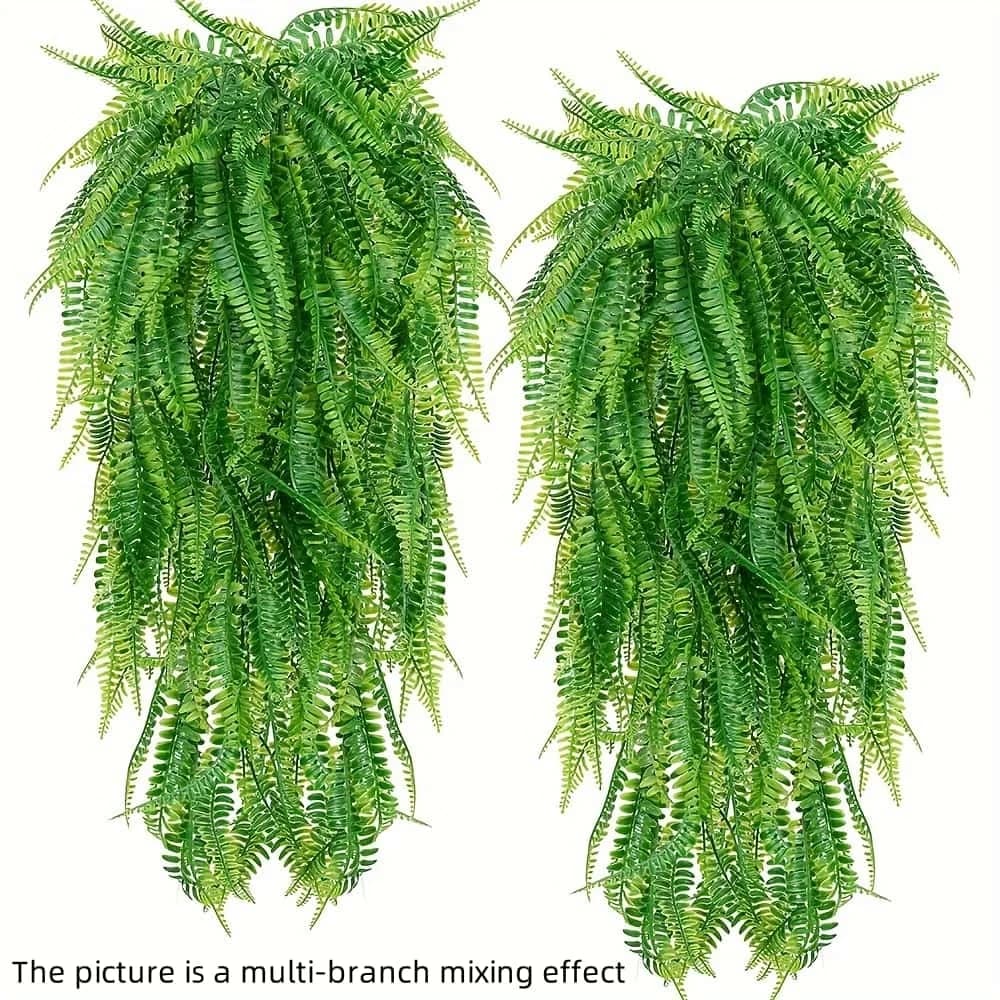 Life like Artificial Persian Grass Hanging Plants - Perfect for Indoor & Outdoor Decor, Ideal for Home, Office, Garden, Wedding
