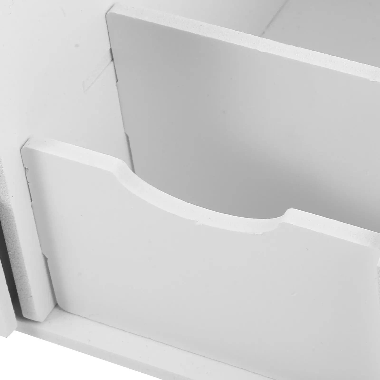 Organizer Multifunzionale per Trucchi, Elegante Contenitore da Comodino per Bagno e Scrivania con Specchio Riflettente Trasparente