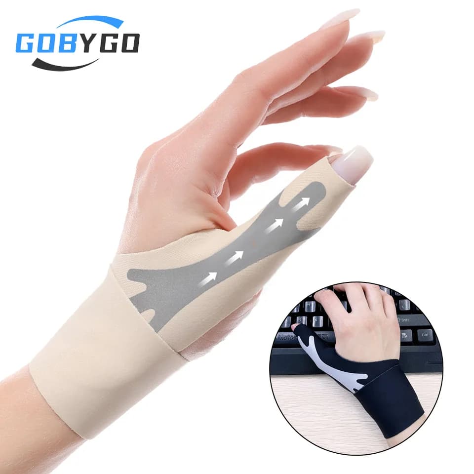 GOBYGO 1 pz leggero protezione per il pollice tendine avvolgente protezione per il polso anti-distorsione correzione della fissazione compressione protezione per il polso unisex