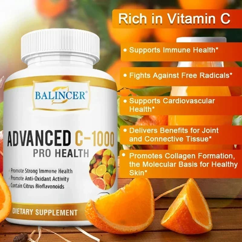 Balincer Complex vitamin C supplement, energy production, skin tone, daily vitamin, lightening, immune health support