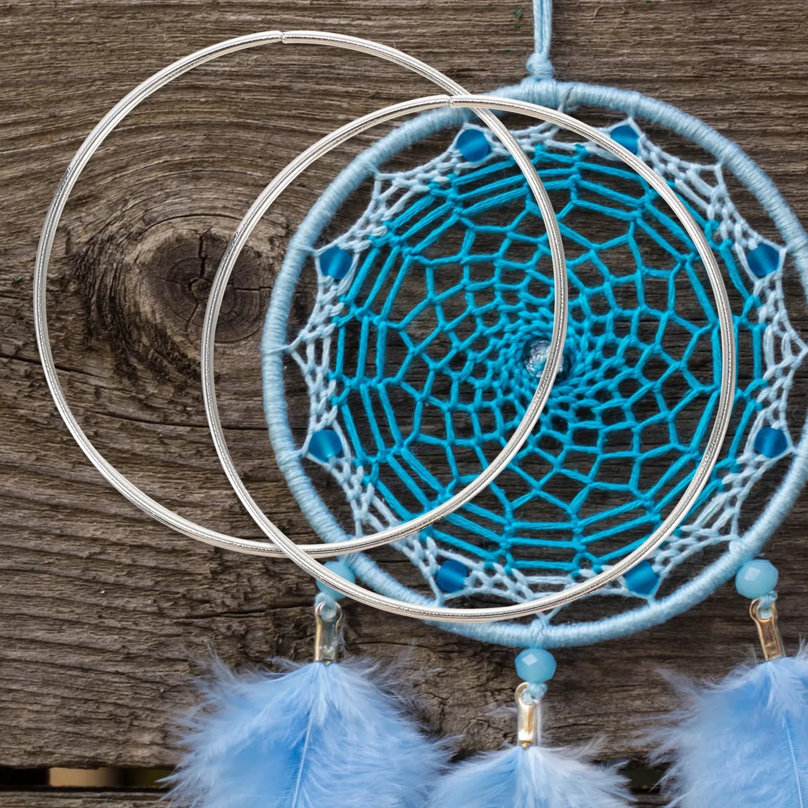 10Pcs 10Cm Rust Resistant Metal Dreamcatcher Rings Set Ideal for DIY Dreamcatchers Macrame Mandala Frames Curtain Rings Wall